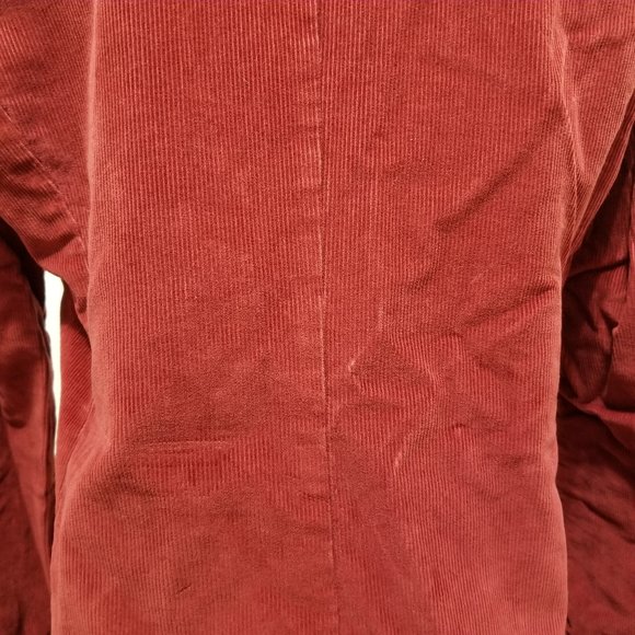 L.L. Bean jacket 12 corduroy ribbed blazer lined three button pockets YR81 - Picture 12 of 15